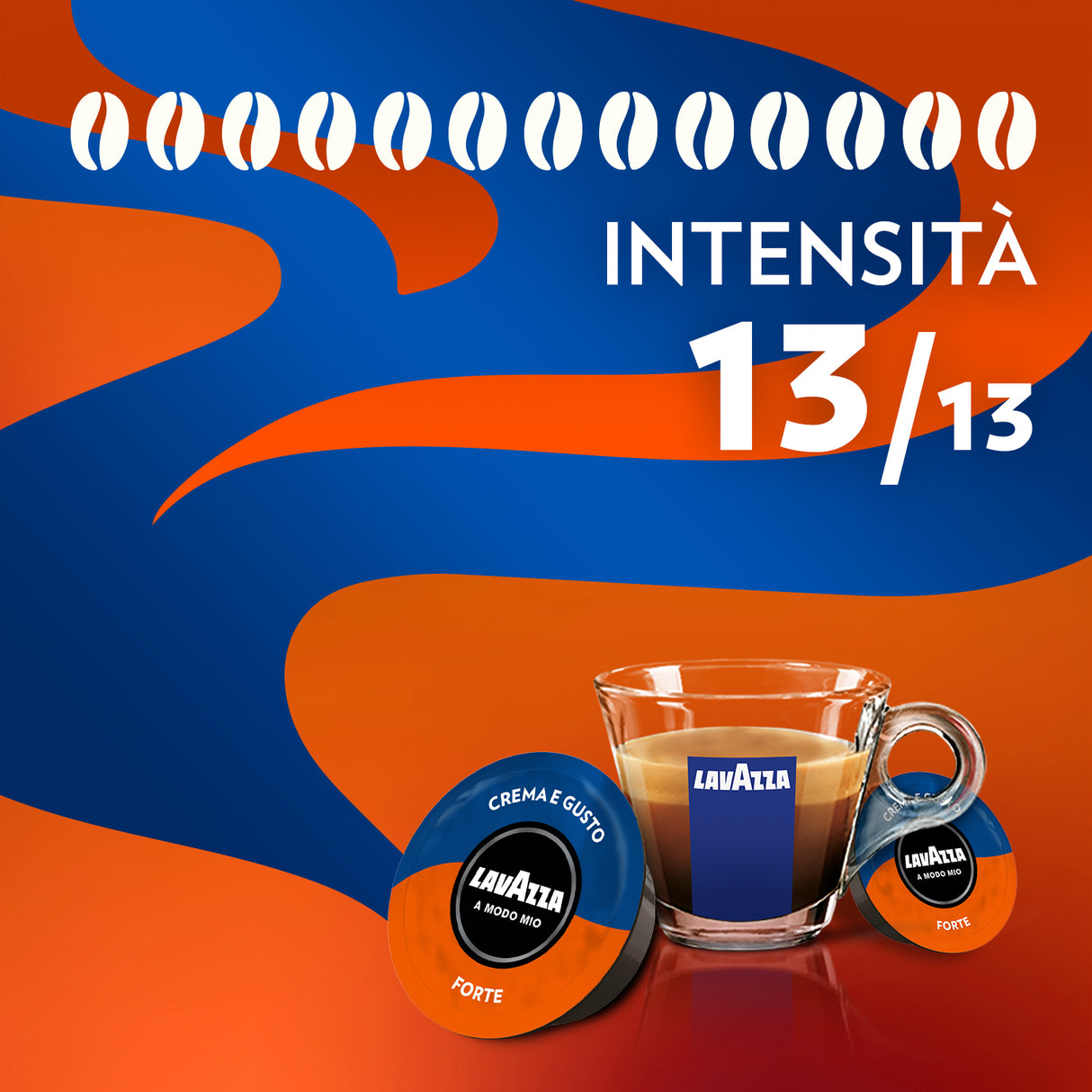 54 Capsule Lavazza Originali A Modo Mio - Crema e Gusto Forte