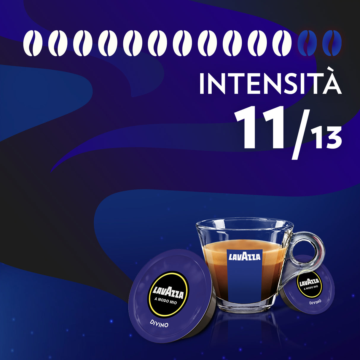 16 Capsule Lavazza A Modo Mio Divino – Espresso Vellutato con Note di Cacao e Frutta Esotica