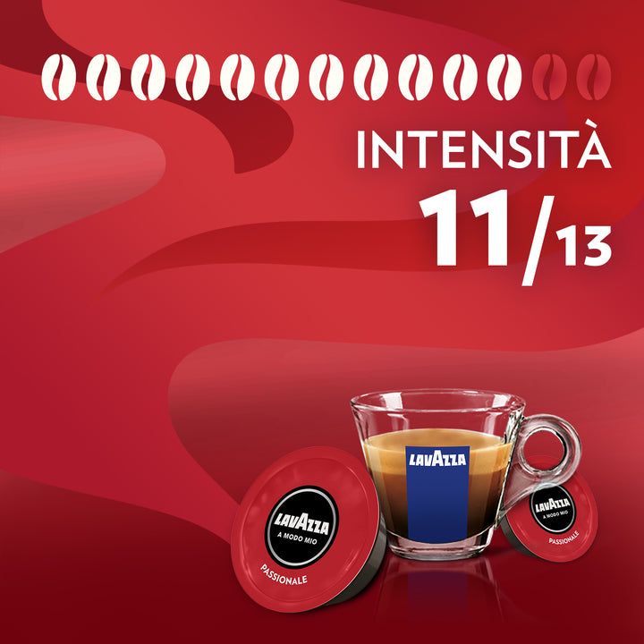 54 Capsule originali Lavazza A Modo Mio - Espresso Passionale