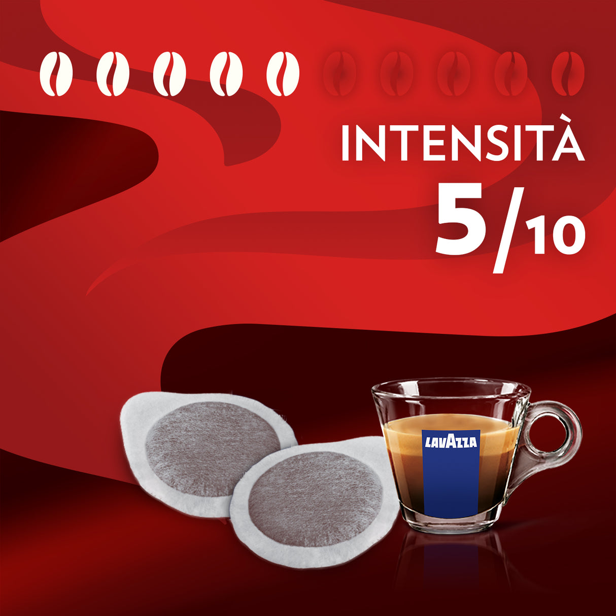 Lavazza Qualità Rossa - 50 Cialde caffè Lavazza per macchine Ese 44mm