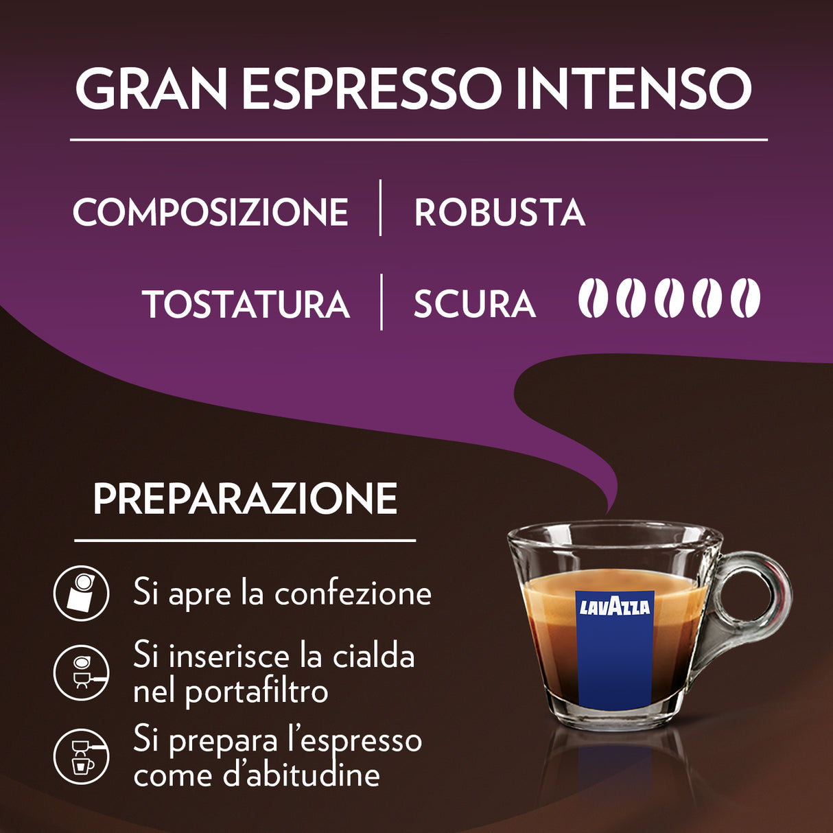 Lavazza Caffè Grand Espresso Intenso - 150 Cialde Ese 44mm Filtro Carta