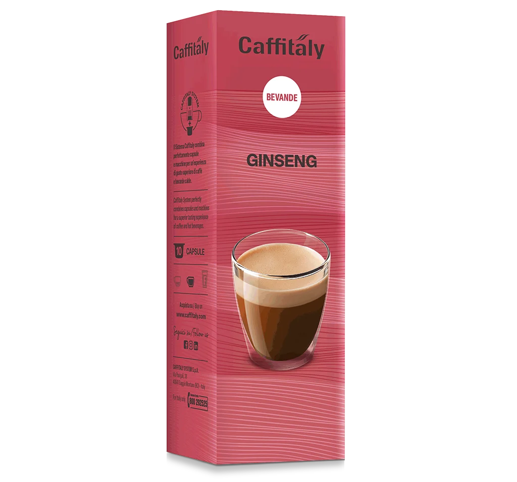 10 Capsule caffè Caffitaly System - Bevanda al Ginseng