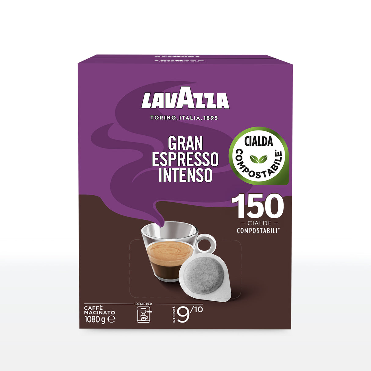 Lavazza Caffè Grand Espresso Intenso - 150 Cialde Ese 44mm Filtro Carta