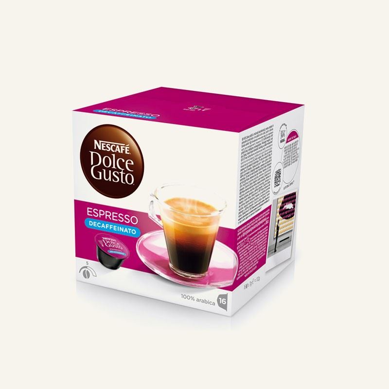 Scopri 16 Capsule Espresso Decaffeinato - Nescafé Dolce Gusto –