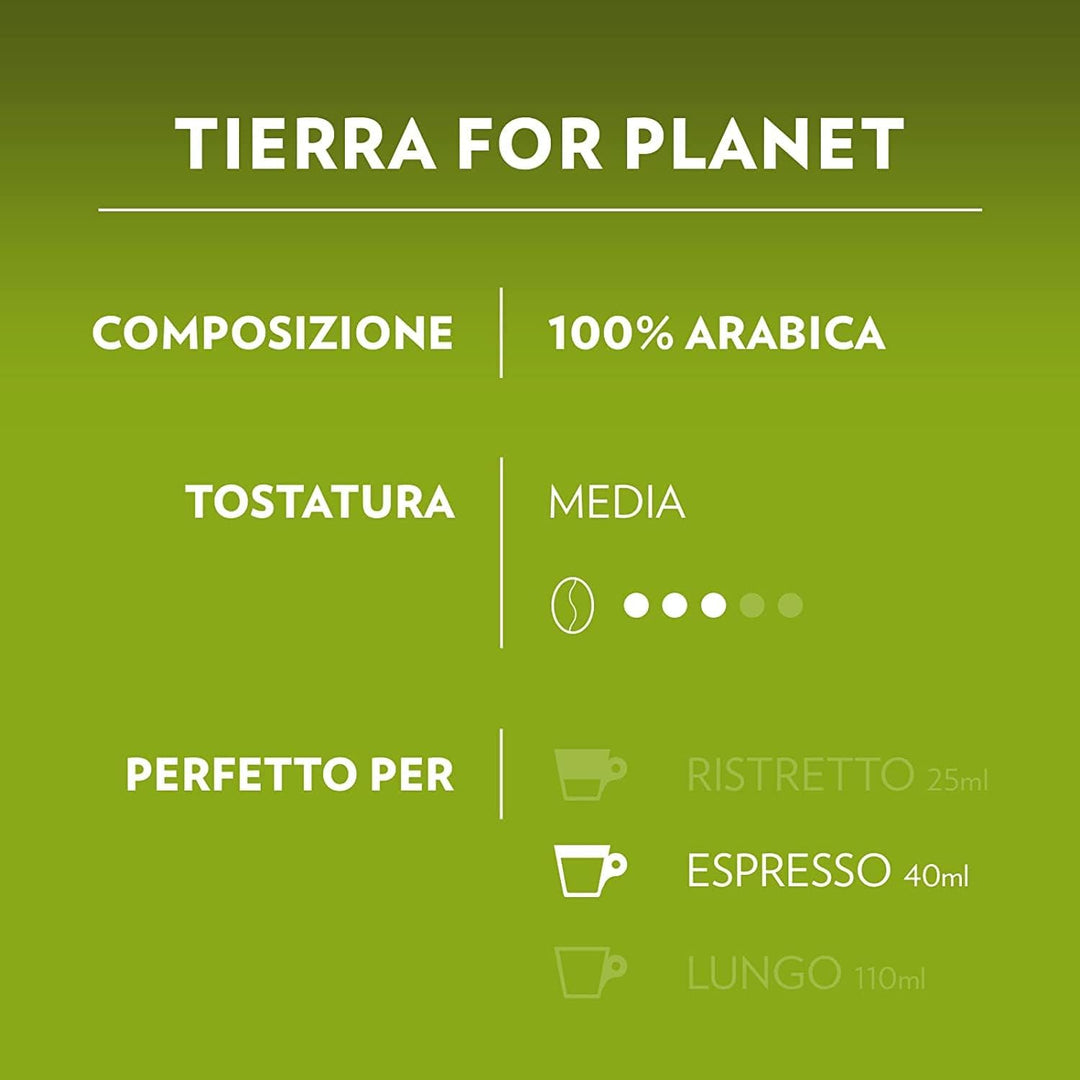 Lavazza ¡Tierra! For Planet - 16 Capsule per Lavazza A Modo Mio