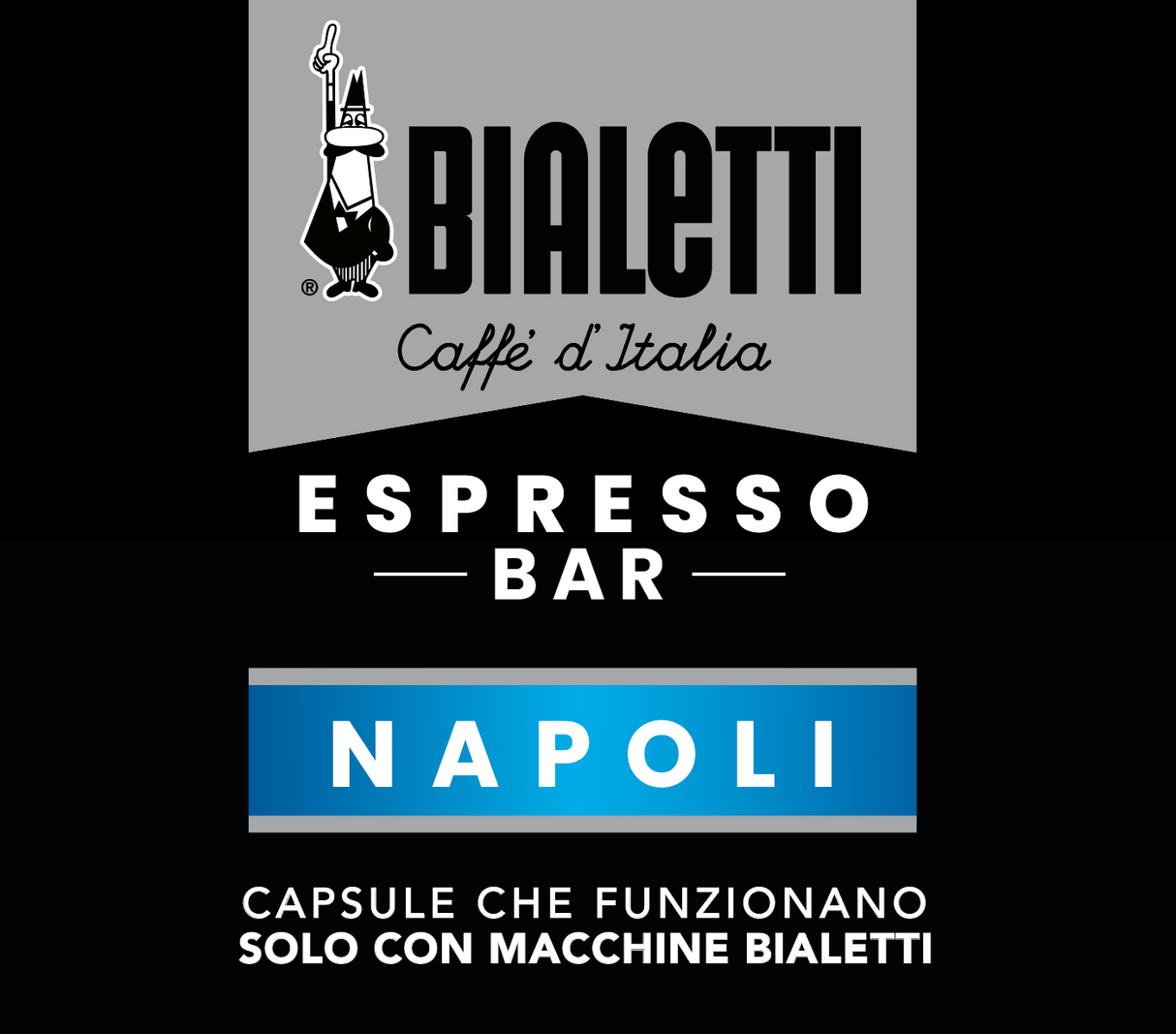 Bialetti Caffè d'Italia Napoli - 72 Capsule Originali Bialetti