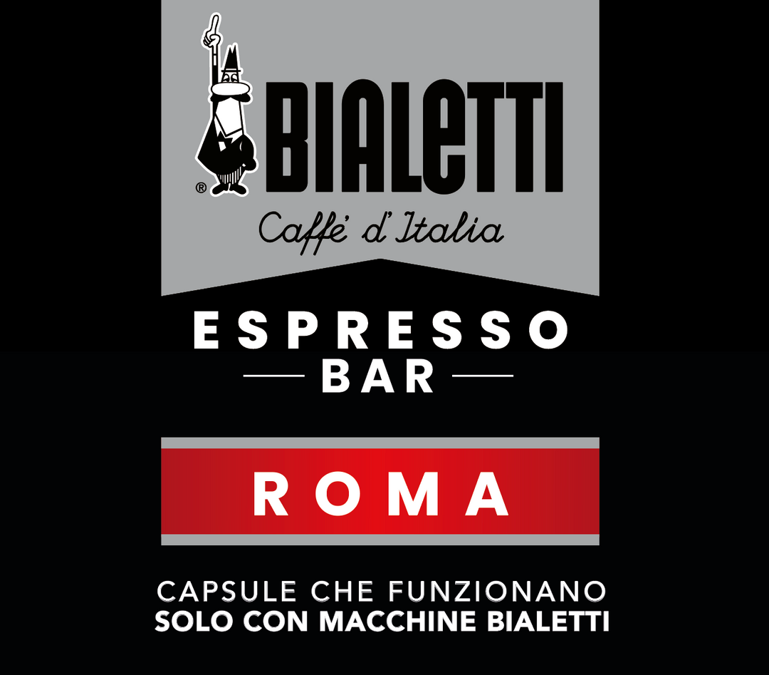 Bialetti Caffè d'Italia Roma - 72 Capsule compatibili con macchine Bialetti