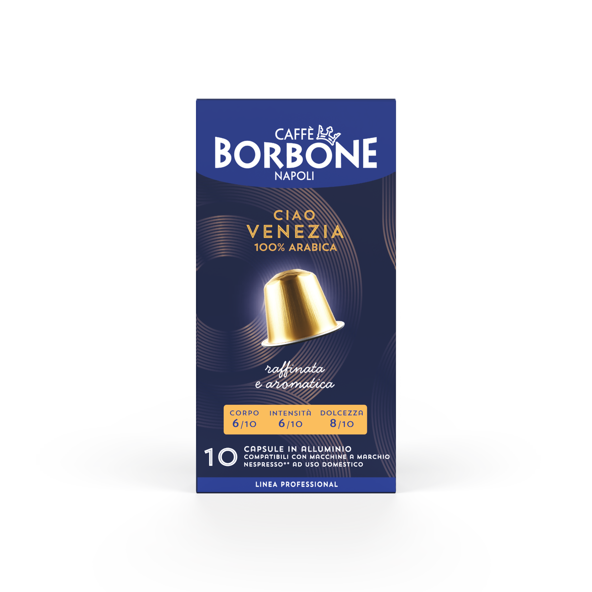 10 Capsule in alluminio caffè Borbone Compatibili Nespresso - Ciao VENEZIA