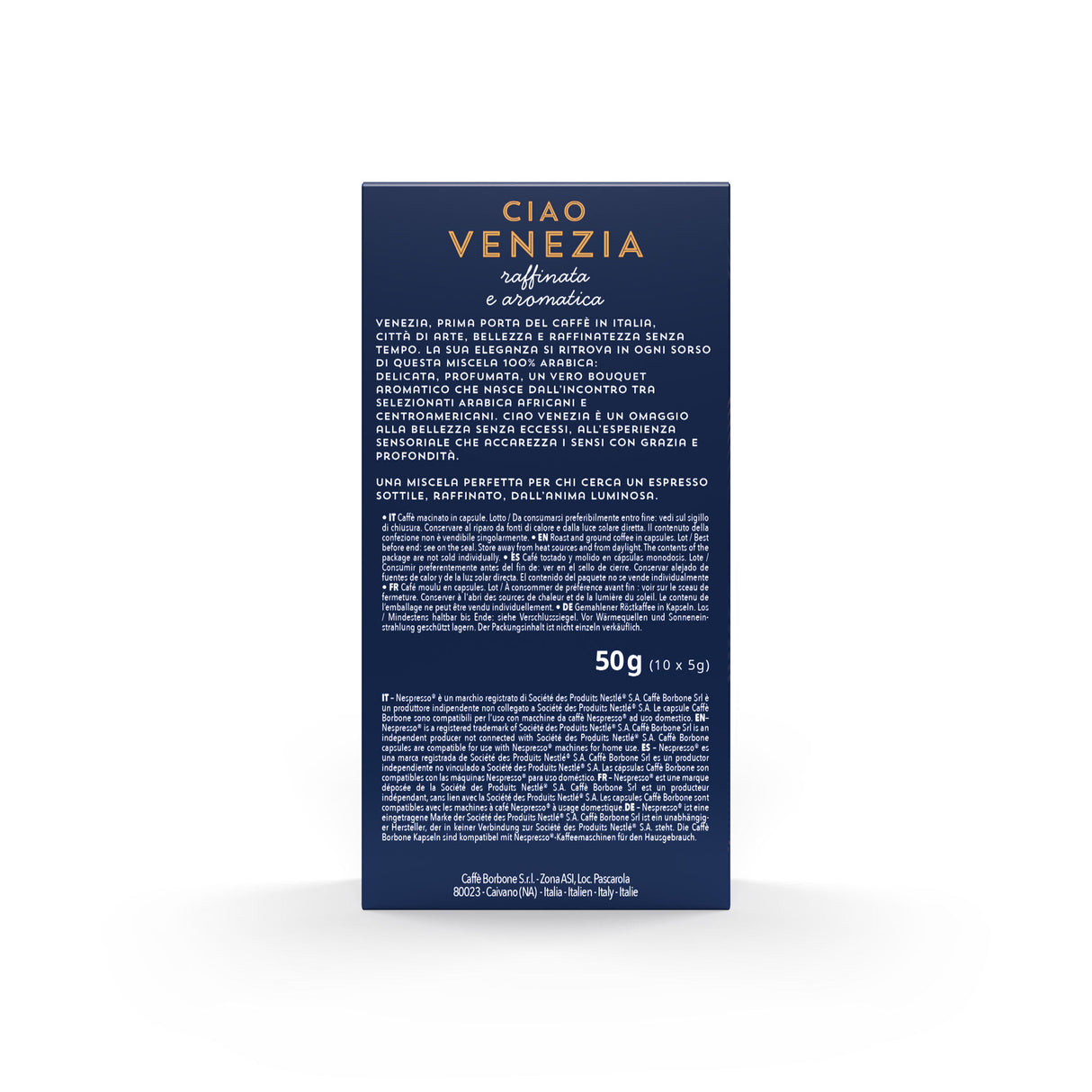 10 Capsule in alluminio caffè Borbone Compatibili Nespresso - Ciao VENEZIA