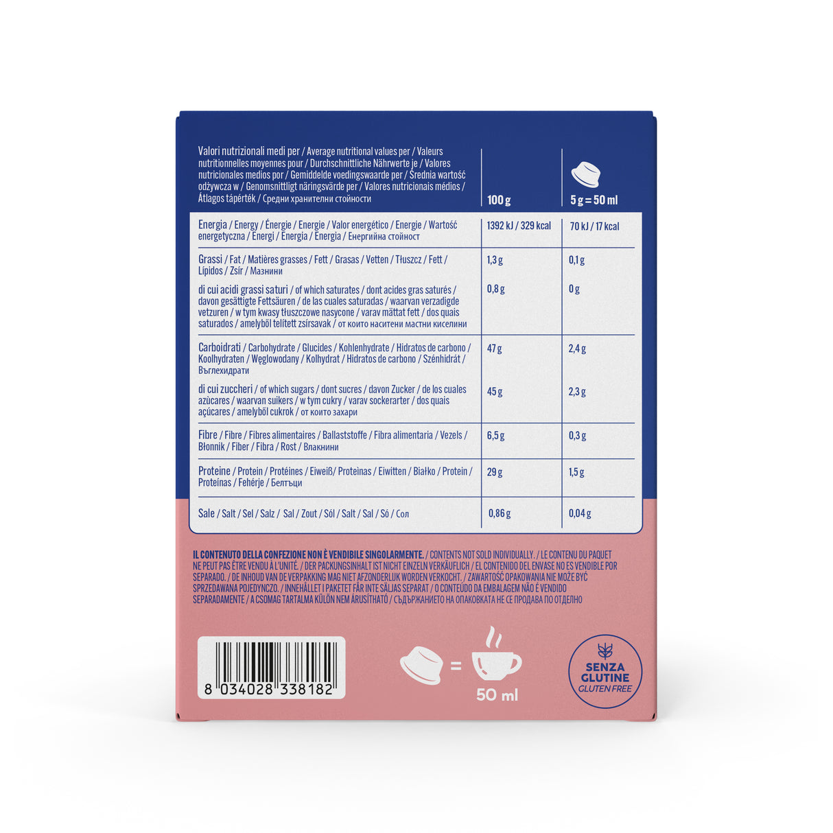 16 Capsule Borbone compatibili con Lavazza A Modo Mio - Caffè Ginseng Zero Senza Zuccheri