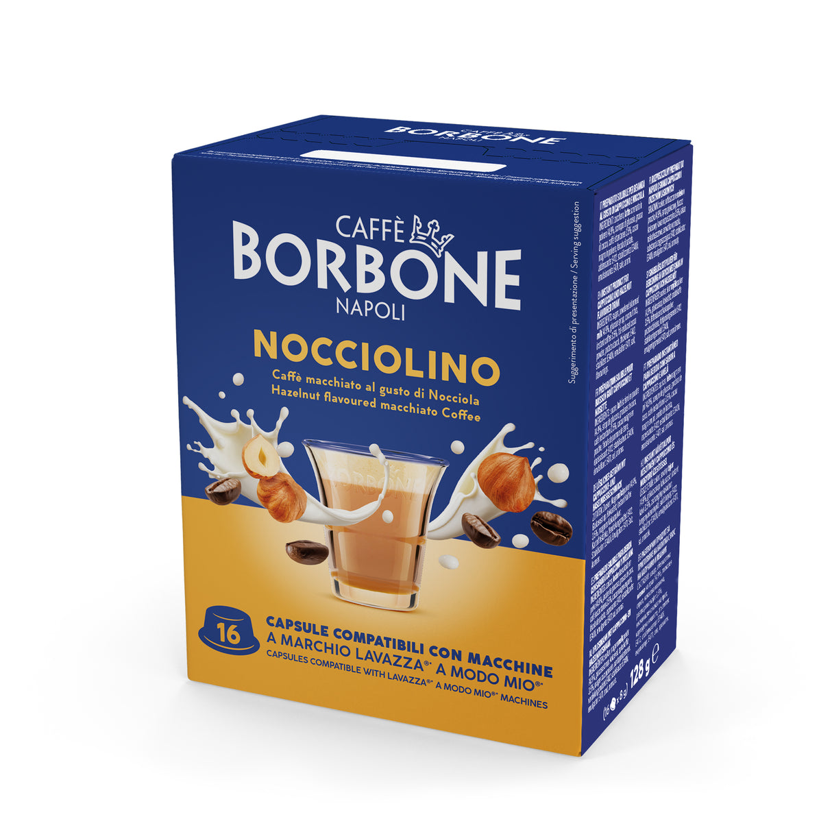 16 Capsule Borbone compatibili A Modo Mio Nocciolino