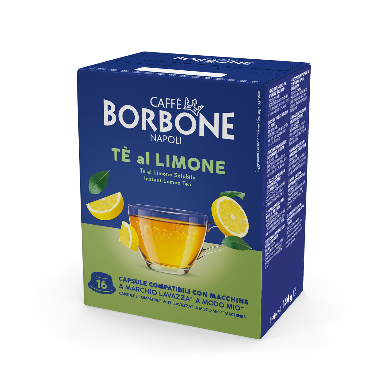 16 Capsule Borbone Compatibili A Modo Mio Tè al Limone