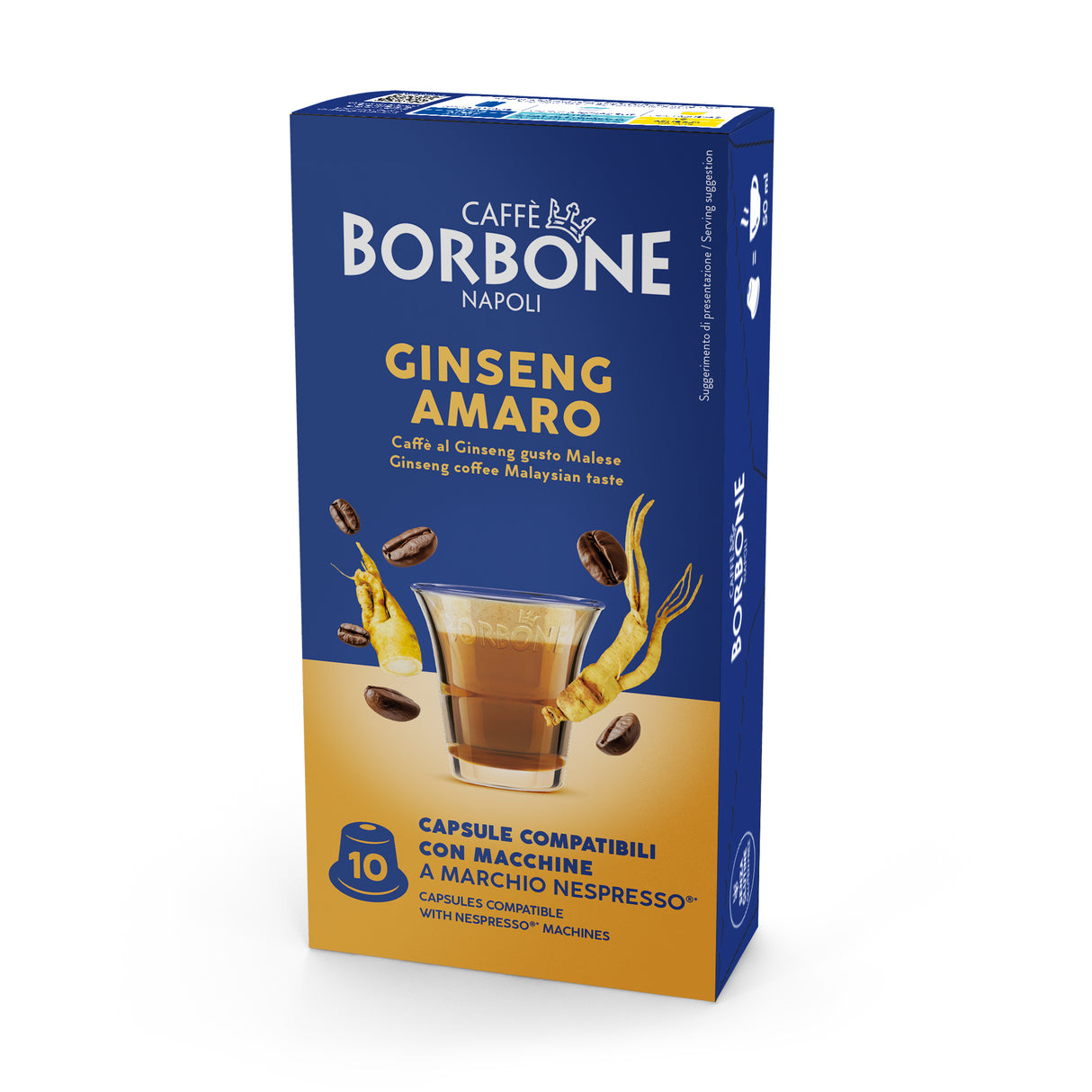 10 Capsule Borbone Compatibili Nespresso Ginseng Amaro