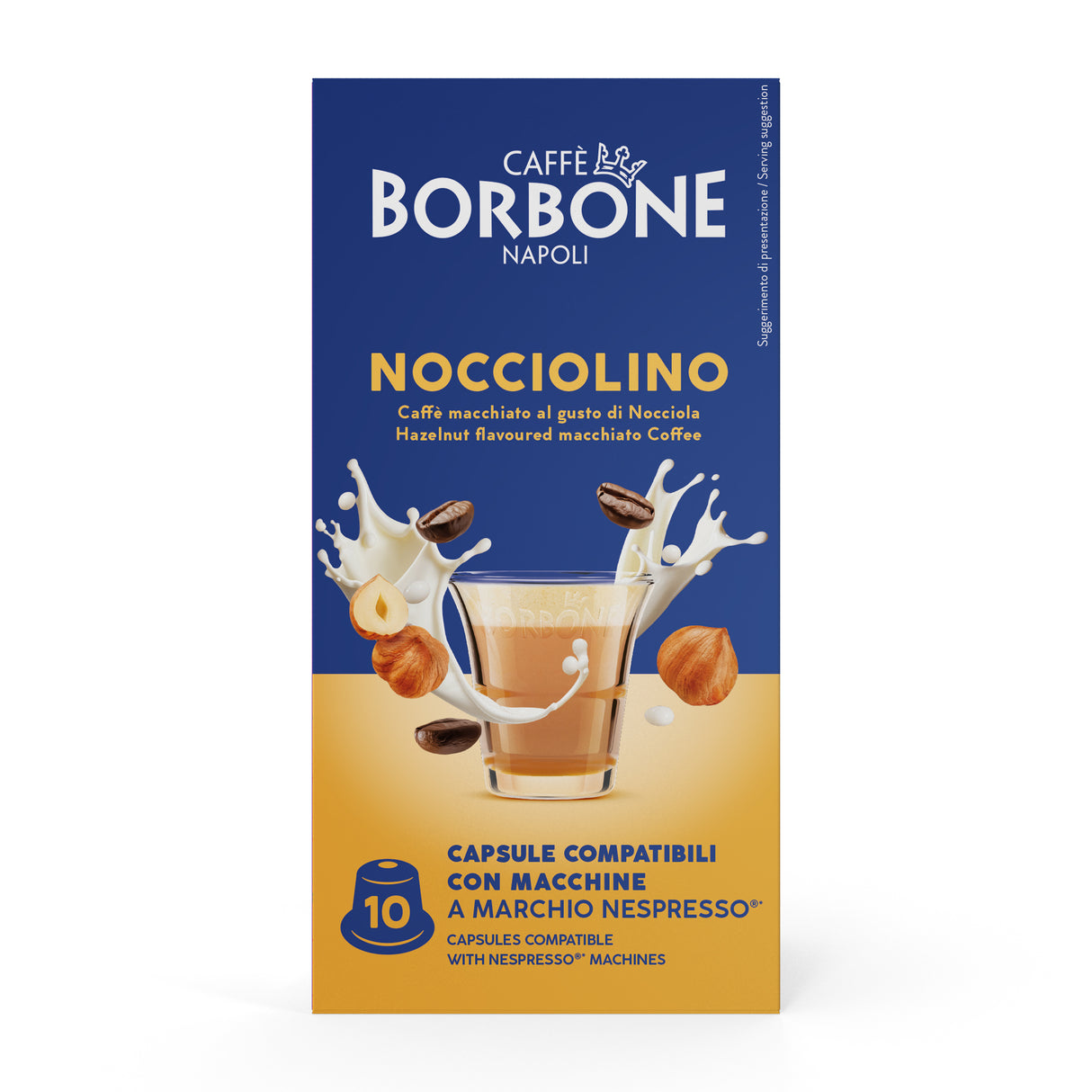 10 Capsule Borbone Compatibili Nespresso Nocciolino
