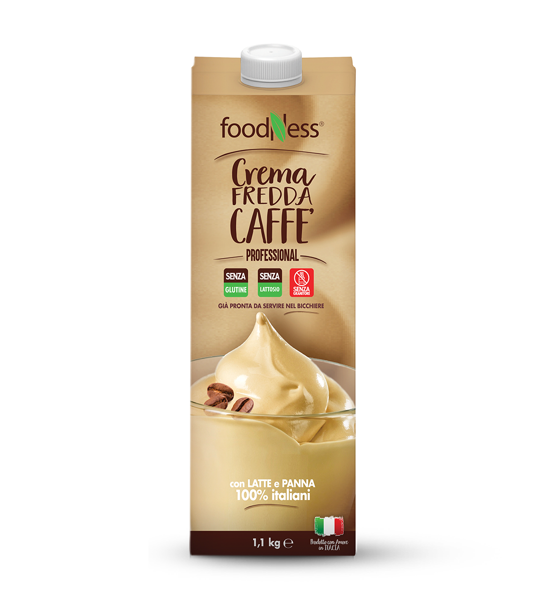 Foodness Crema Fredda al Caffè in Brik 1 L