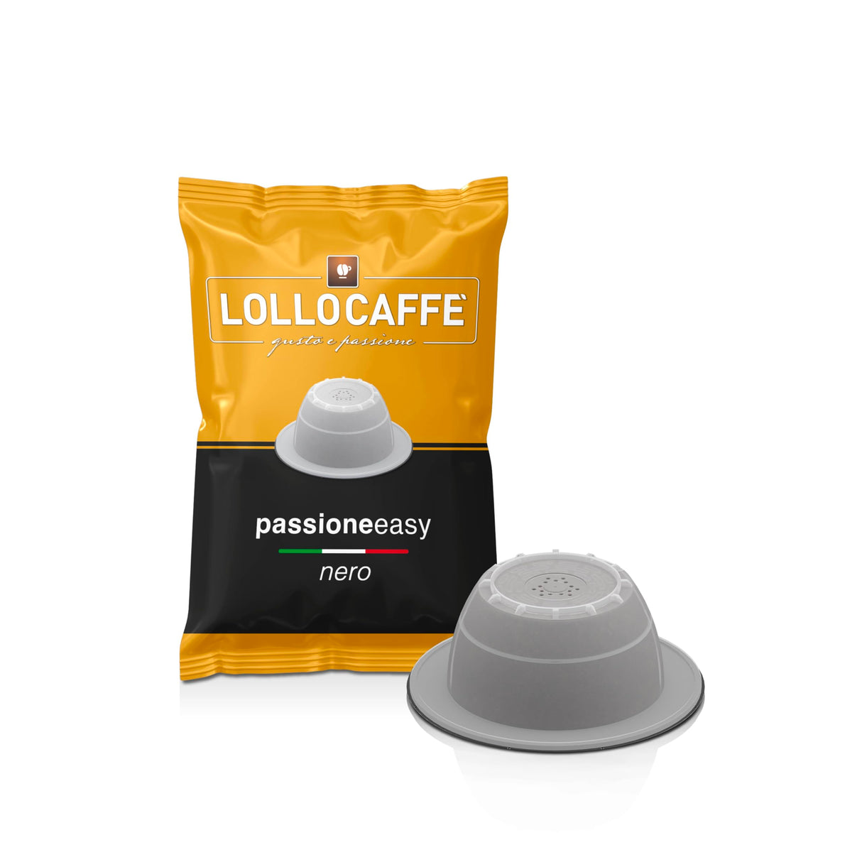 100 Capsule Lollo Miscela Nera Compatibili Bialetti Espresso PassioneEasy