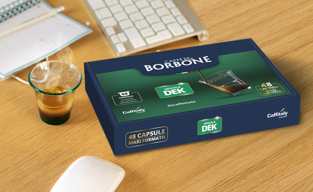 Caffitaly Miscela DEK Decaffeinata caffè Borbone - 48 Capsule Maxi Pack Per Caffitaly System