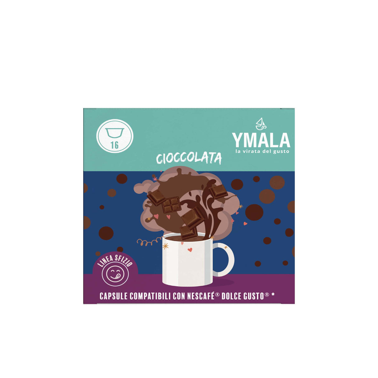 Ymala 16 Capsule Nescafé Dolce Gusto - Cioccolata