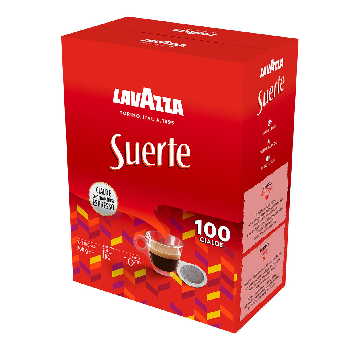 Lavazza Caffè Espresso Suerte - 100 Cialde Ese 44mm