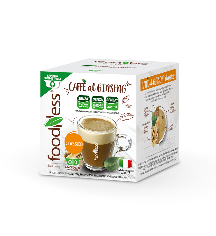 Caffè al Ginseng Classico FoodNess compatibili Lavazza A Modo Mio
