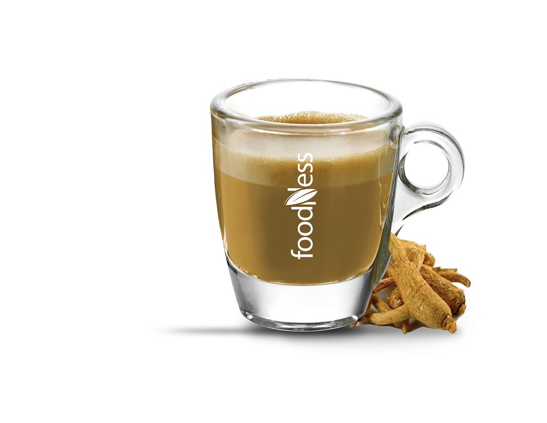 10 Capsule Foodness Compatibili Nespresso Ginseng Con Zucchero Di Canna