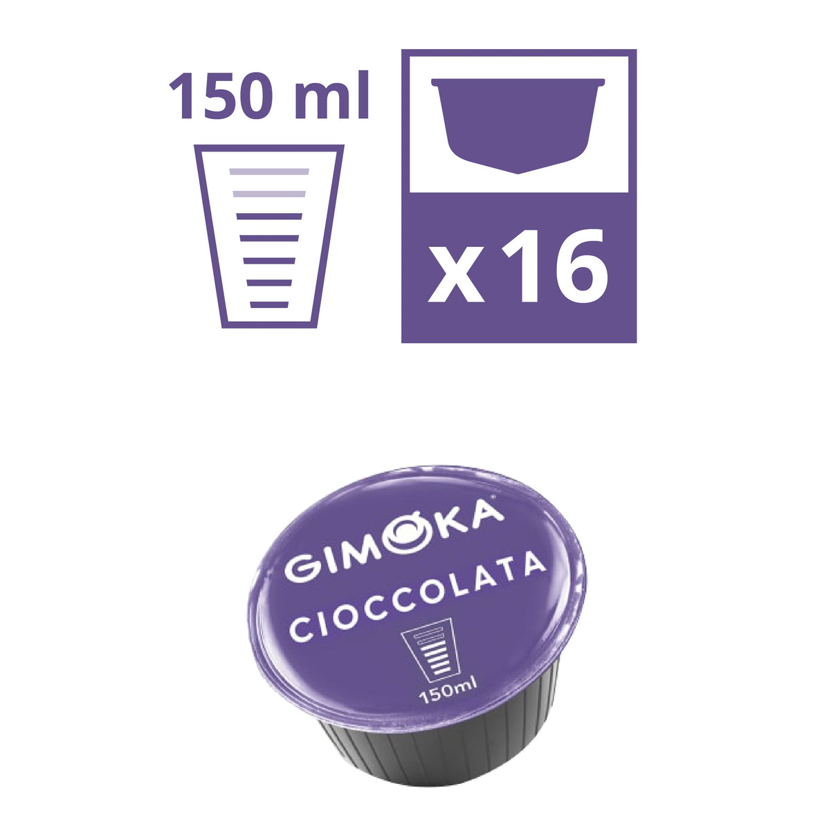 16 Capsule Gimoka Compatibili Dolce Gusto Cioccolata Autoprotette