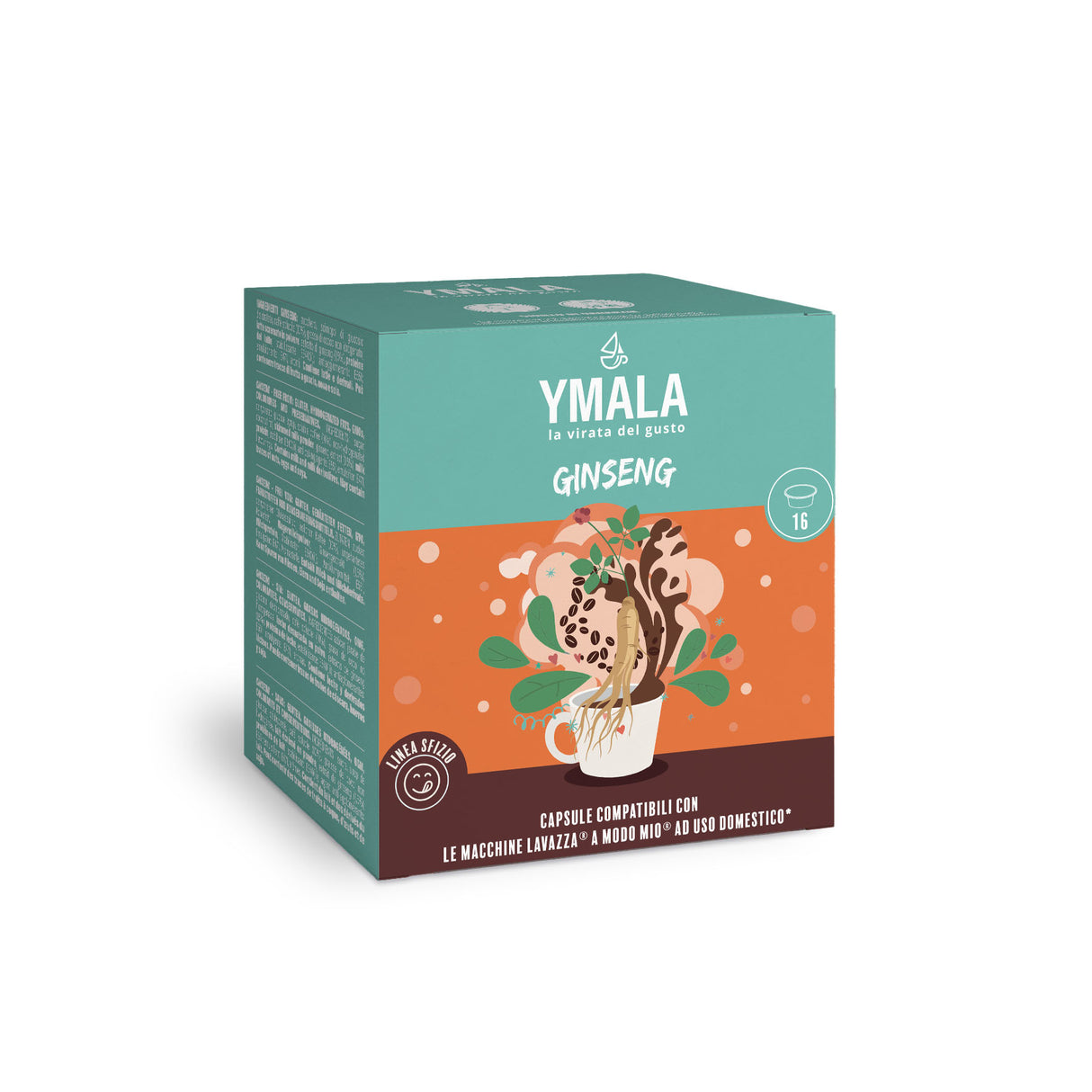 Ymala caffè Ginseng - 16 Capsule Compatibili Lavazza A Modo Mio