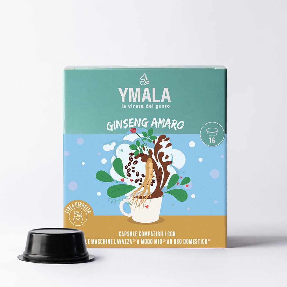 Ymala 16 Capsule Lavazza A Modo Mio - Caffè Ginseng Amaro