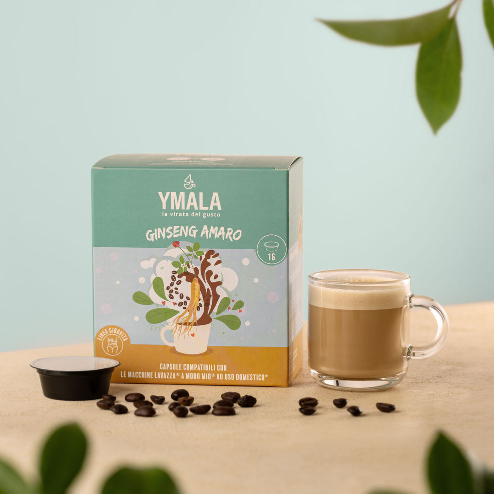 Ymala 16 Capsule Lavazza A Modo Mio - Caffè Ginseng Amaro