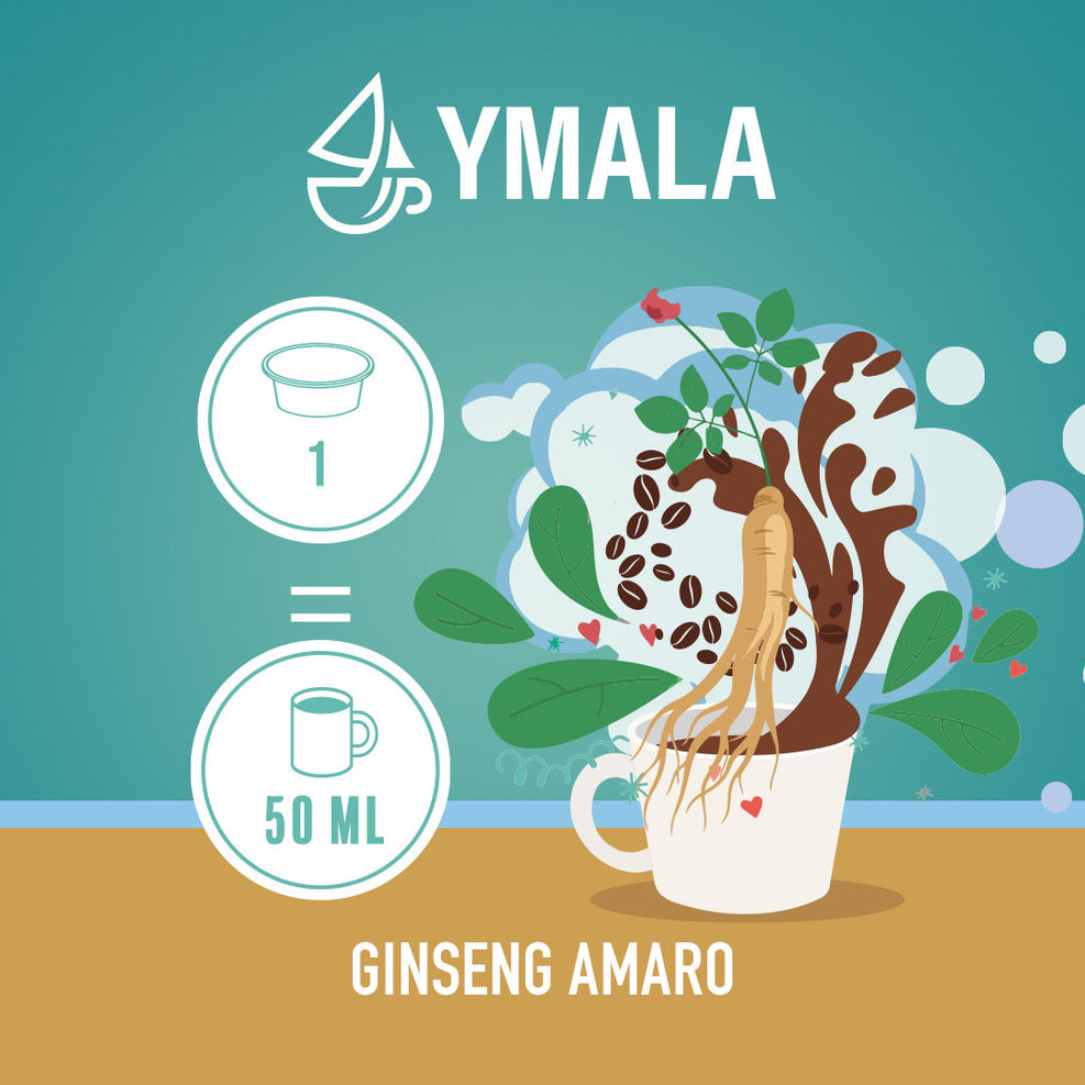 Ymala 16 Capsule Lavazza A Modo Mio - Caffè Ginseng Amaro