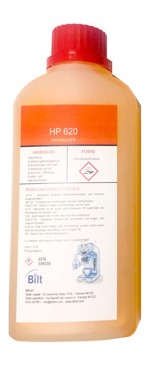 Hp 620 Bilt Decalcificante e Disincrostante Liquido per Macchine da caffè