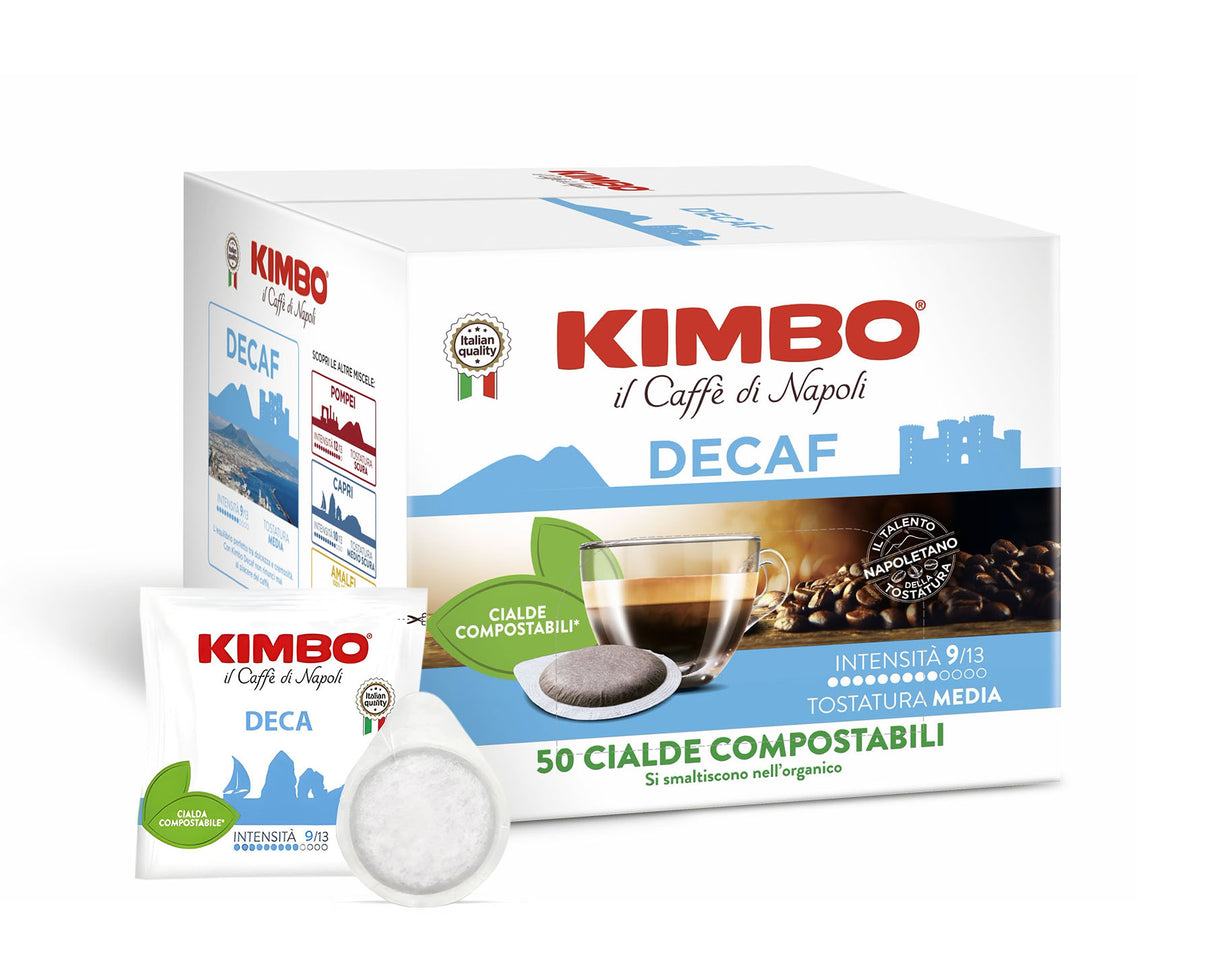 100 Cialde Ese 44mm Caffè Kimbo Decaffeinato