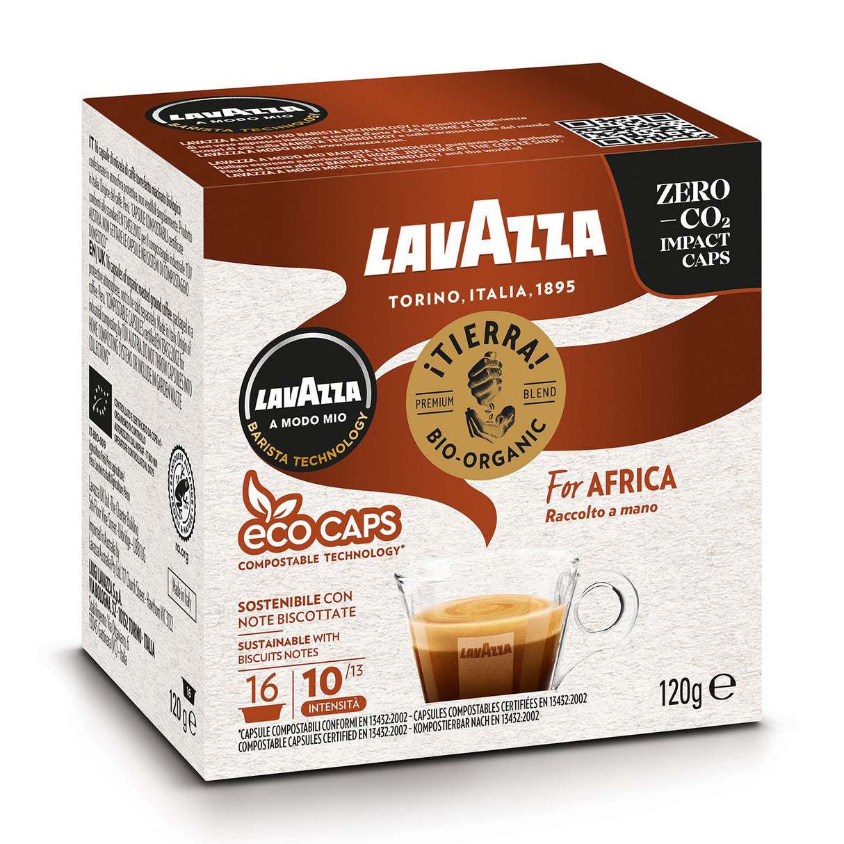 Lavazza ¡Tierra! For Africa - 16 Capsule per Lavazza A Modo Mio