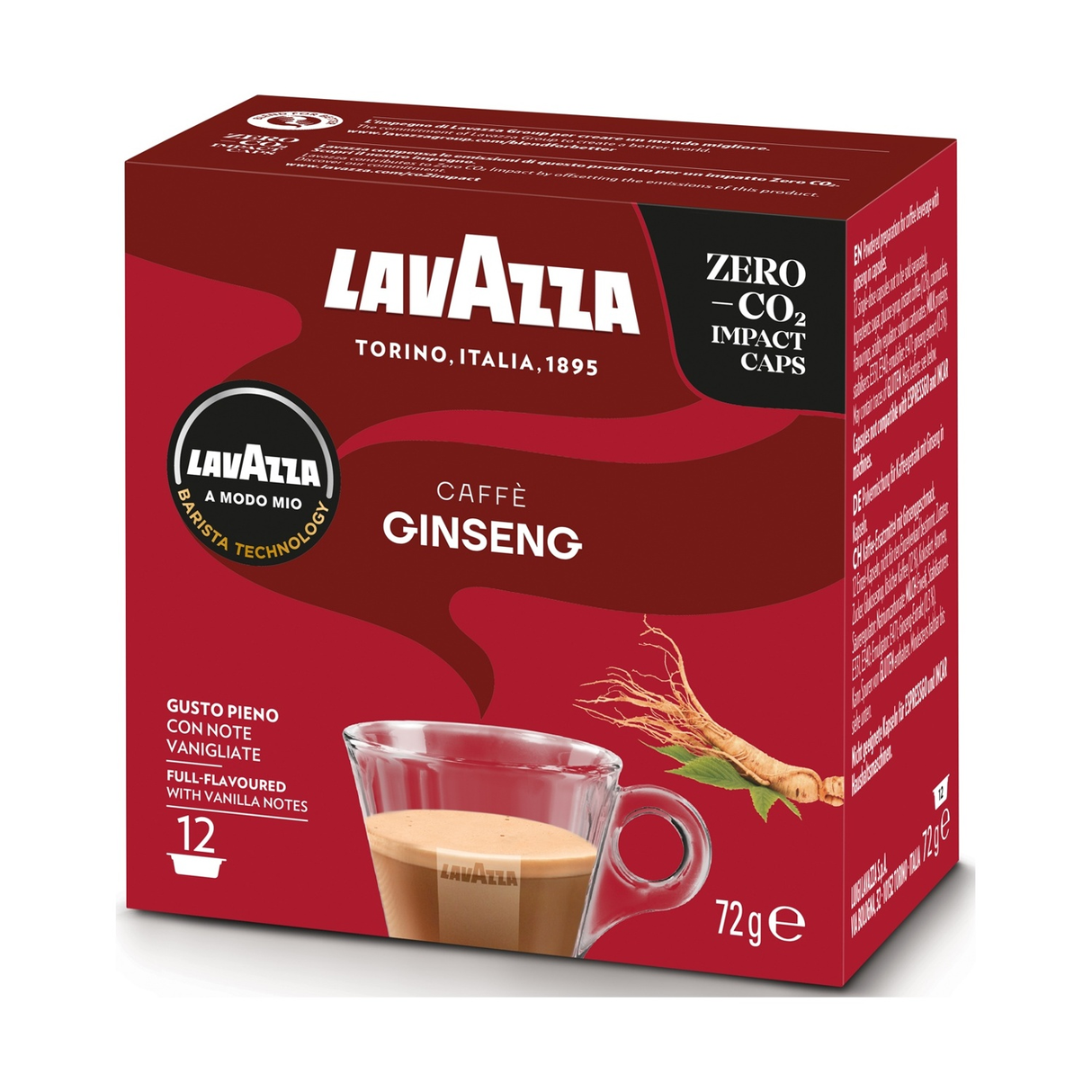 12 Capsule Lavazza A Modo Mio - Caffè al Ginseng