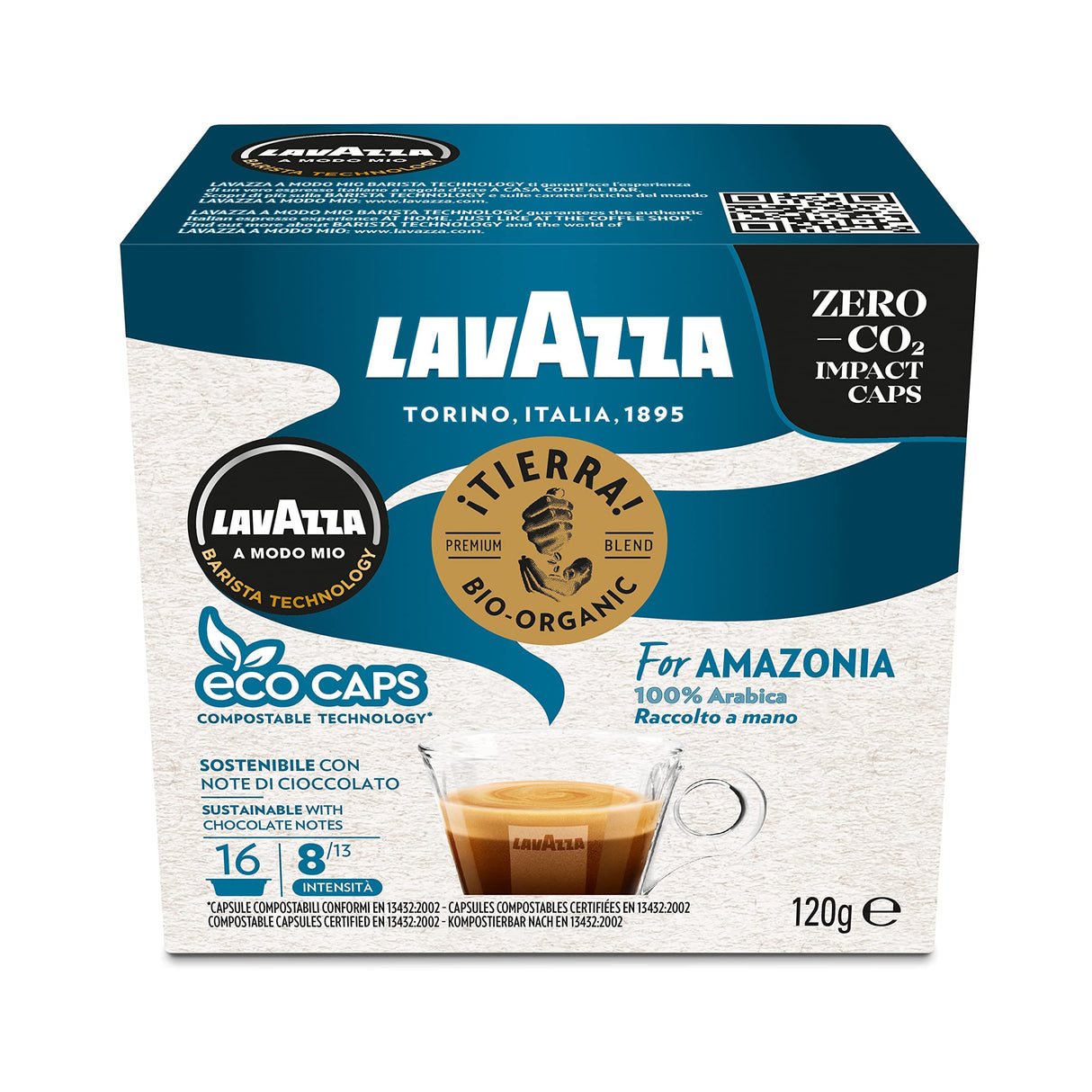 Lavazza ¡Tierra! For Amazonia - 16 Capsule per Lavazza A Modo Mio