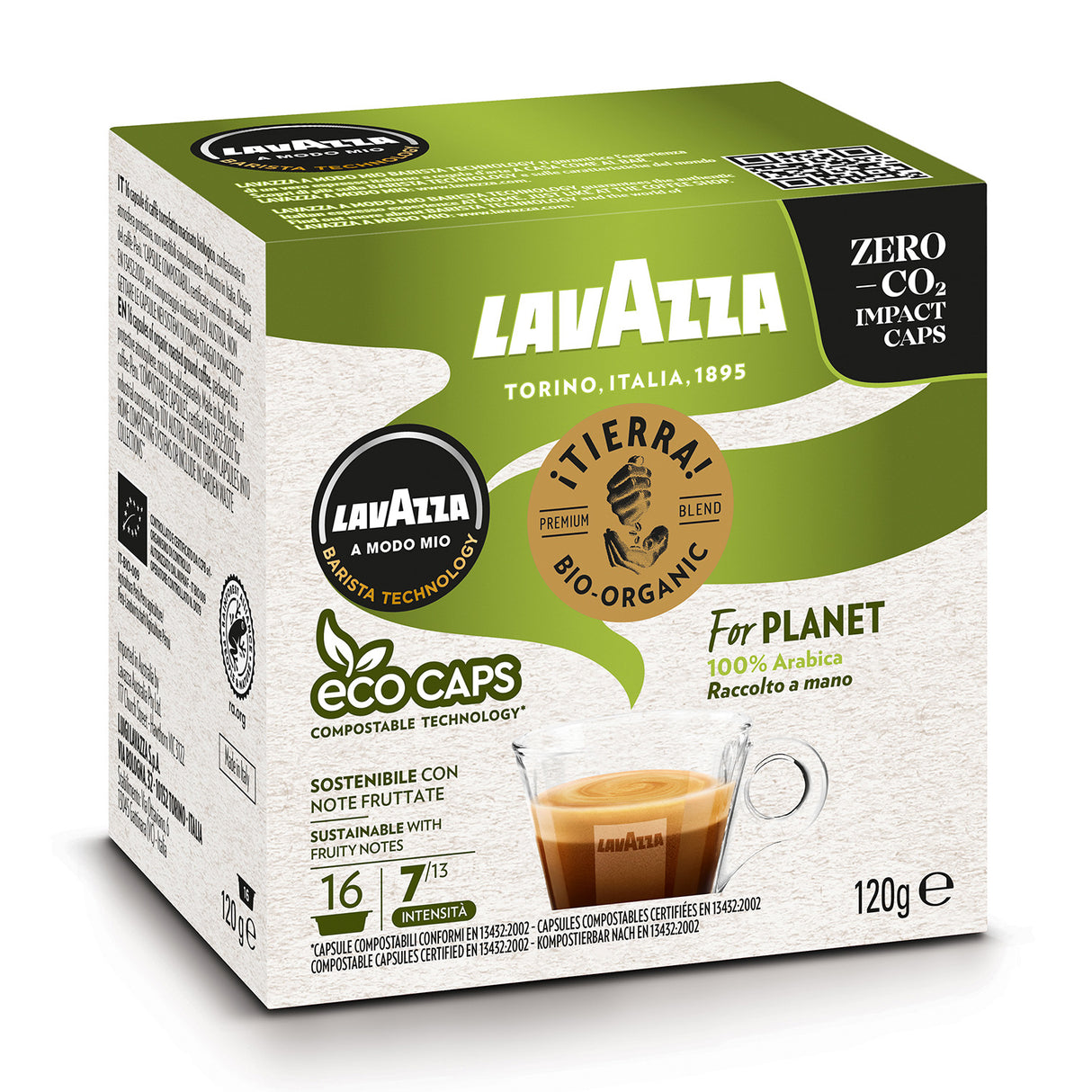 Lavazza ¡Tierra! For Planet - 16 Capsule per Lavazza A Modo Mio