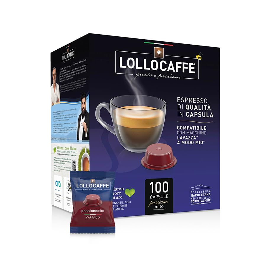 100 Capsule Caffè Lollo Classico Compatibili Lavazza A Modo Mio
