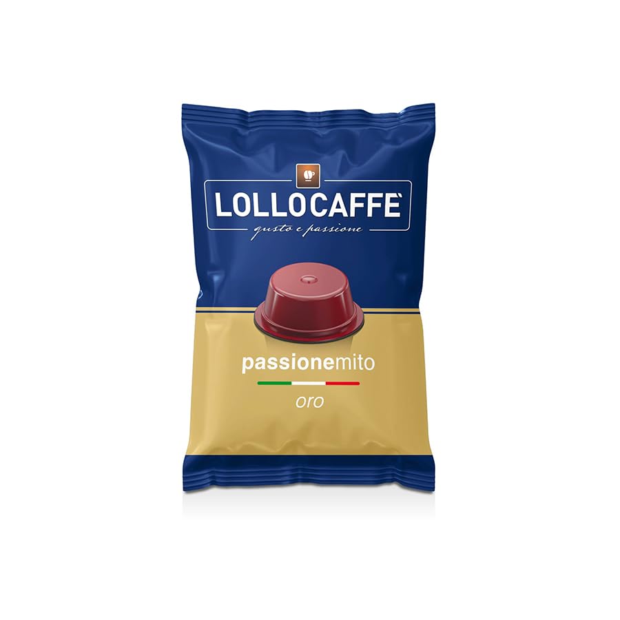 100 Capsule Lollo PassioneMito Caffè Oro Compatibili Lavazza A Modo Mio