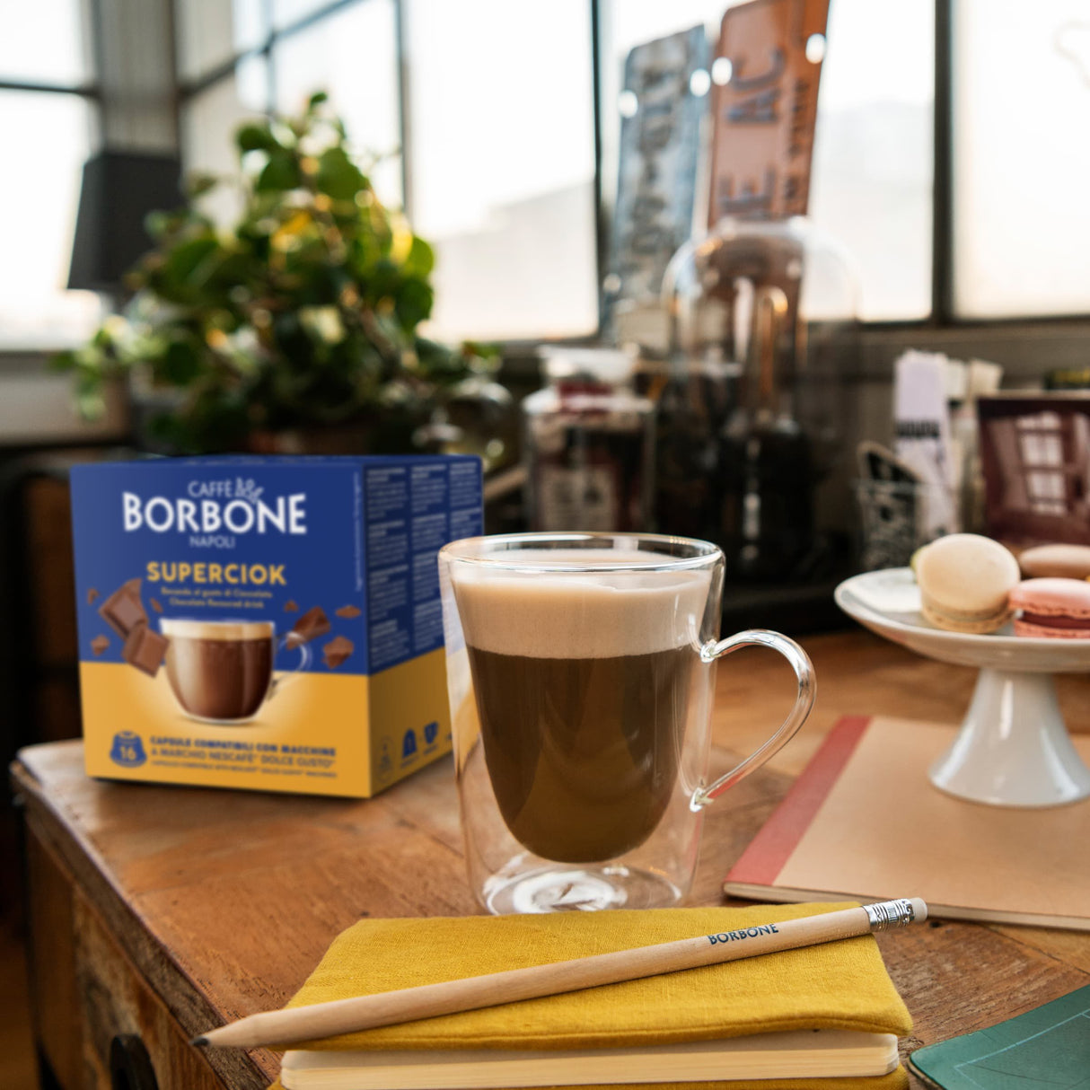 16 Capsule Borbone Compatibili Dolce Gusto - Superciok Bevanda al gusto di cioccolata