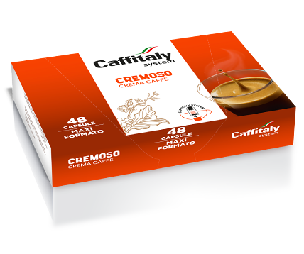 Caffitaly Cremoso Crema Caffè - 48 capsule Caffitaly System Maxi Confezione Risparmio