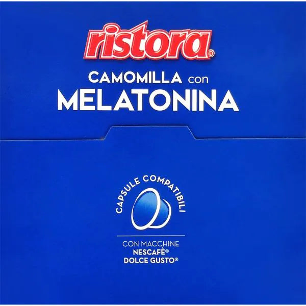 10 Capsule Ristora Solubili Camomilla con Melatonina - Compatibili Nescafé Dolce Gusto