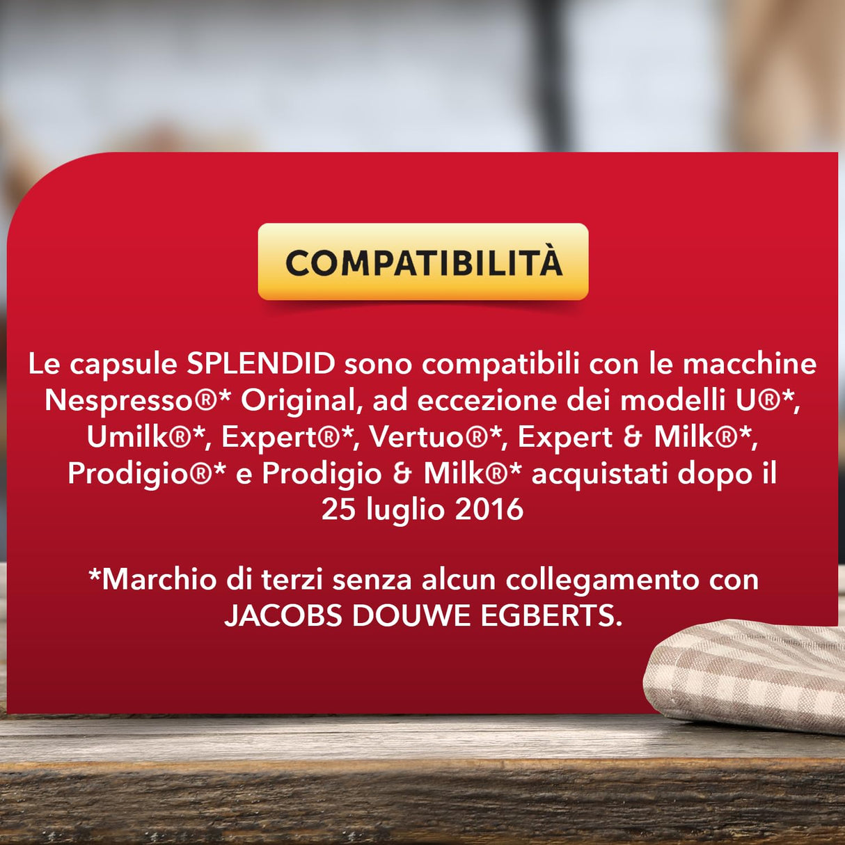 30 Capsule Splendid gusto Ristretto - Compatibili con Nespresso