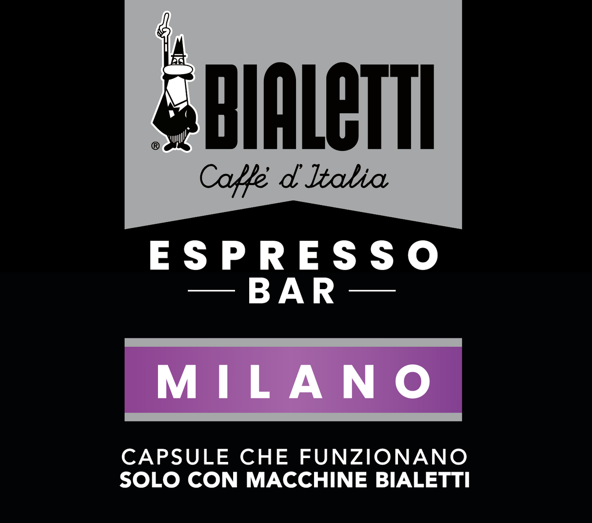 Bialetti Caffè d'Italia Milano - 72 Capsule per macchine Bialetti