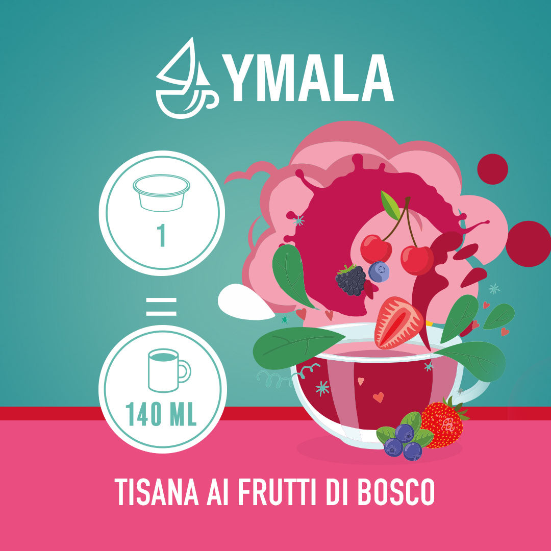 Ymala 16 Capsule Lavazza A Modo Mio - Tisana Frutti di Bosco