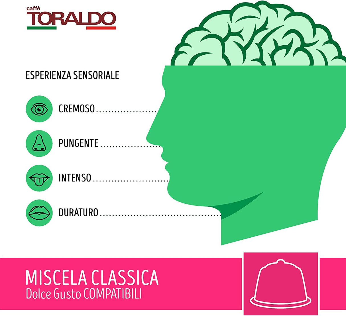 100 Capsule Toraldo Compatibili Nescafé Dolce Gusto Miscela Classica