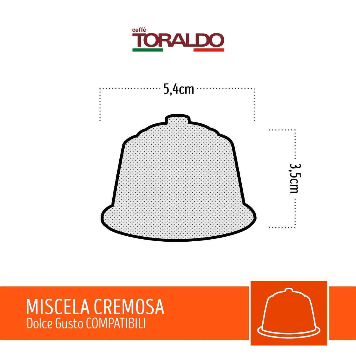 100 Capsule Toraldo Compatibili Nescafé Dolce Gusto Miscela Cremosa