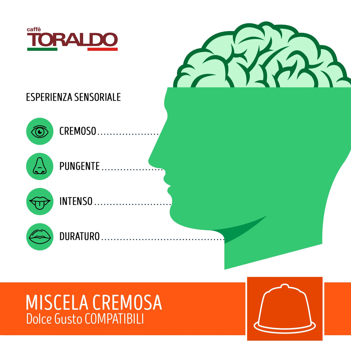 100 Capsule Toraldo Compatibili Nescafé Dolce Gusto Miscela Cremosa