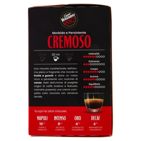 10 Capsule Caffè Vergnano Èspresso Cremoso Compatibili Nespresso
