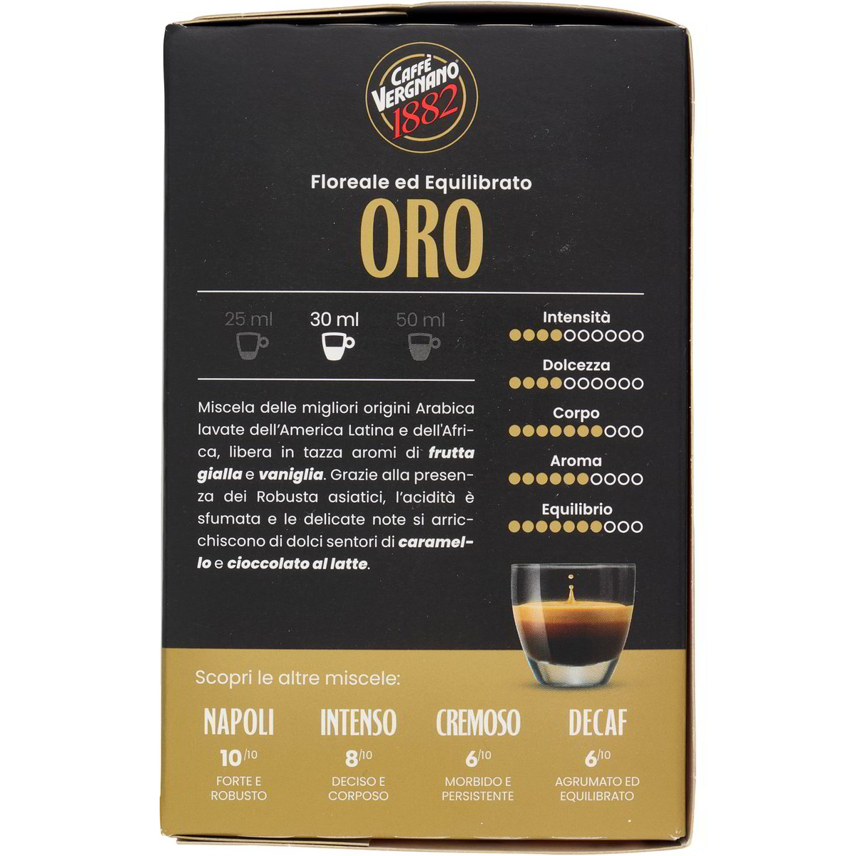10 Capsule Caffè Vergnano Oro Compostabili Compatibili Nespresso