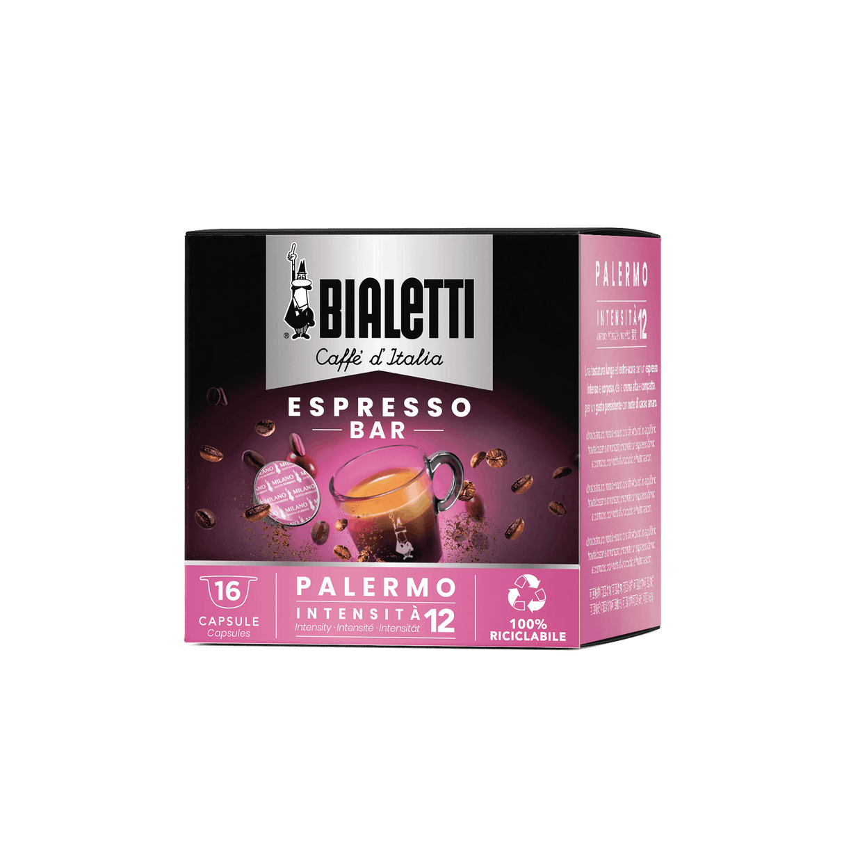 16 Bialetti Capsule In Alluminio Palermo Originali New Gusto